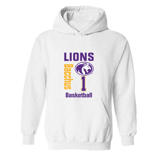 North Alabama - NCAA Men's Basketball : Donte Bacchus - Classic Fashion Shersey Hooded Sweatshirt-0