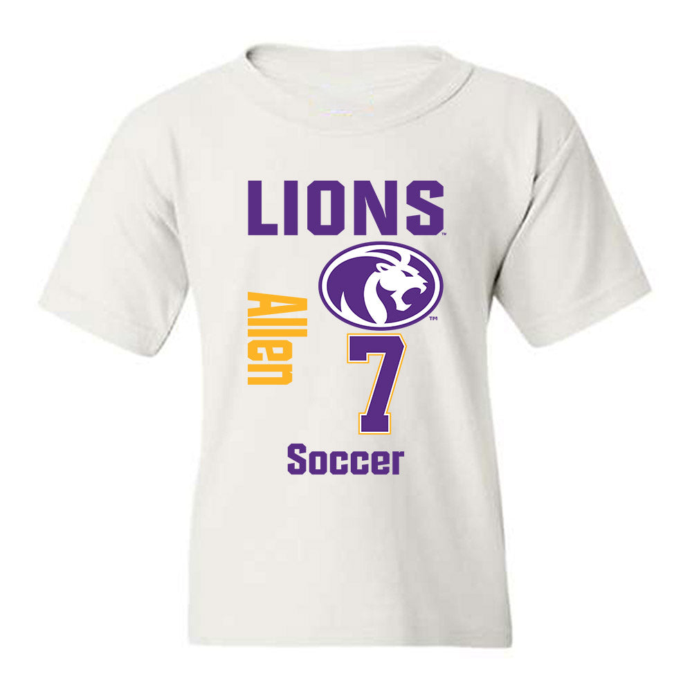 North Alabama - NCAA Women's Soccer : Maddie Allen - Classic Fashion Shersey Youth T-Shirt-0