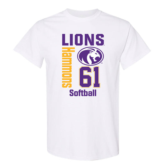 North Alabama - NCAA Softball : Gyvan Hammons - Classic Fashion Shersey T-Shirt-0