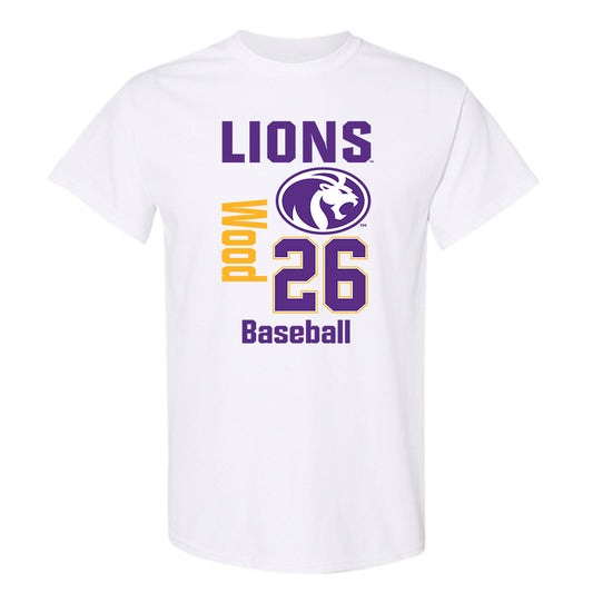 North Alabama - NCAA Baseball : John Austin Wood - Classic Fashion Shersey T-Shirt-0