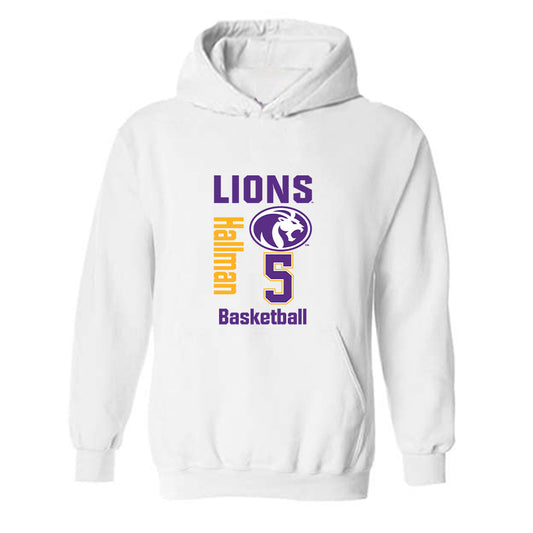 North Alabama - NCAA Women's Basketball : Brooke Hallman - Classic Fashion Shersey Hooded Sweatshirt-0