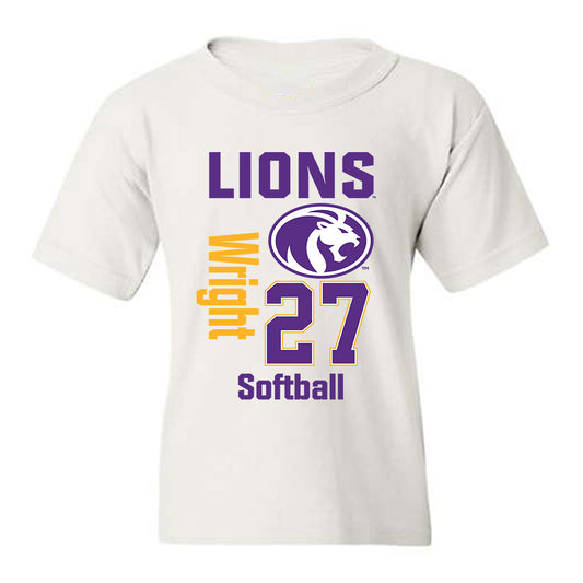 North Alabama - NCAA Softball : Claire Wright - Classic Fashion Shersey Youth T-Shirt-0