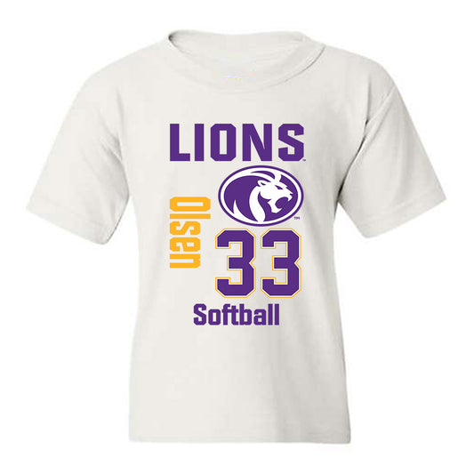 North Alabama - NCAA Softball : Maggie Olsen - Classic Fashion Shersey Youth T-Shirt-0