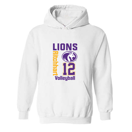 North Alabama - NCAA Women's Volleyball : Jessi Ritchhart - Classic Fashion Shersey Hooded Sweatshirt-0