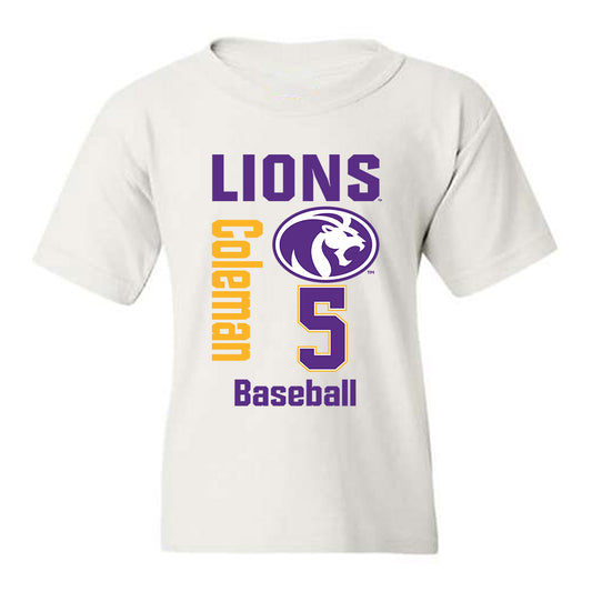 North Alabama - NCAA Baseball : Dylan Coleman - Classic Fashion Shersey Youth T-Shirt-0