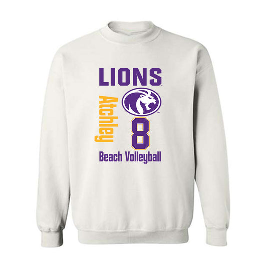 North Alabama - NCAA Beach Volleyball : Jennah Atchley - Classic Fashion Shersey Crewneck Sweatshirt-0