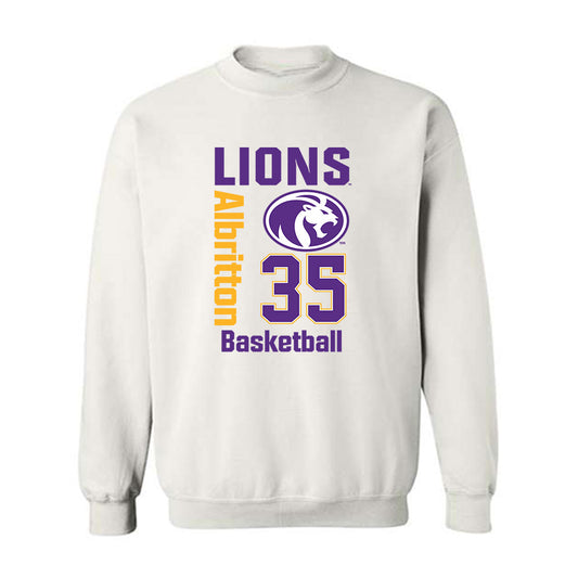 North Alabama - NCAA Men's Basketball : Jamal Albritton - Classic Fashion Shersey Crewneck Sweatshirt-0