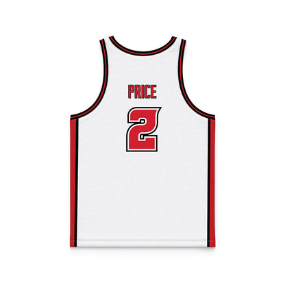 Louisiana - NCAA Women's Basketball : Amijah Price - White Basketball Jersey-1