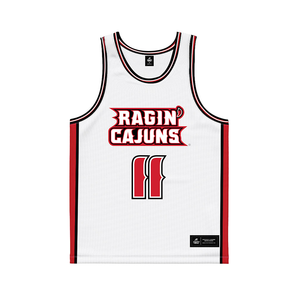 Louisiana - NCAA Women's Basketball : Arionna Patterson - White Basketball Jersey-0