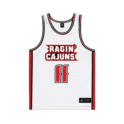 Louisiana - NCAA Women's Basketball : Arionna Patterson - White Basketball Jersey-0