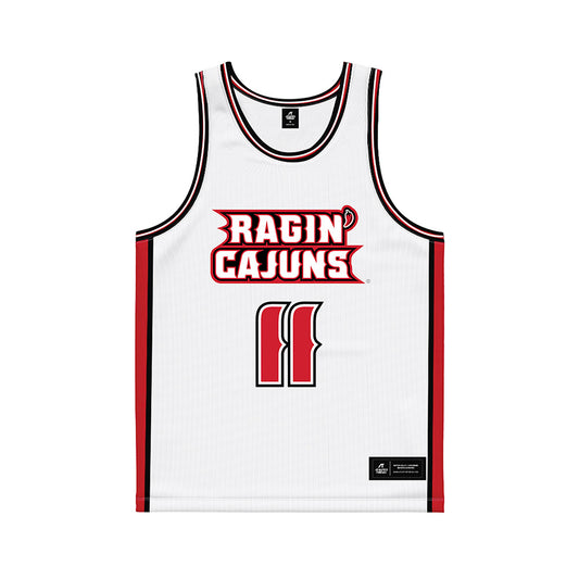 Louisiana - NCAA Women's Basketball : Arionna Patterson - White Basketball Jersey-0