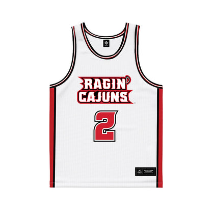 Louisiana - NCAA Women's Basketball : Amijah Price - White Basketball Jersey-0