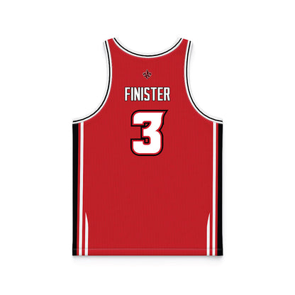 Louisiana - NCAA Men's Basketball : Dorian Finister - Red Basketball Jersey-1