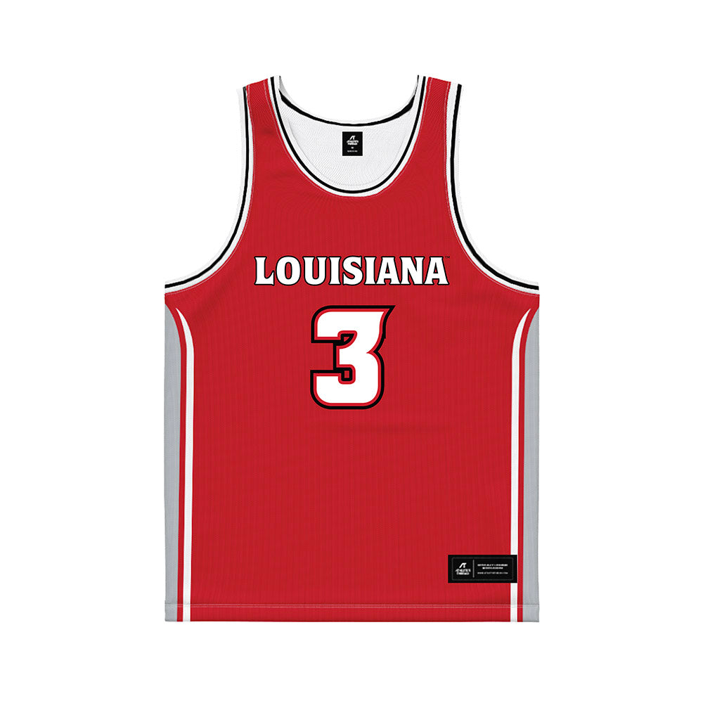 Louisiana - NCAA Men's Basketball : Dorian Finister - Red Basketball Jersey-0