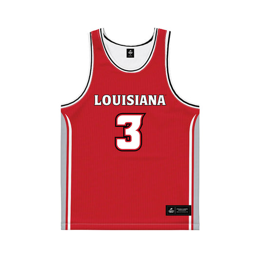 Louisiana - NCAA Men's Basketball : Dorian Finister - Red Basketball Jersey-0