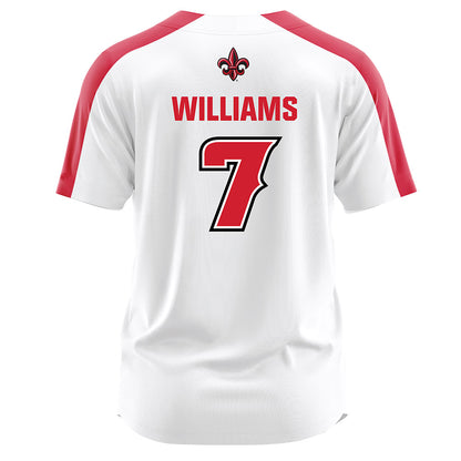 Louisiana - NCAA Softball : Dayzja Williams - White Jersey-1