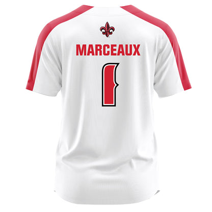 Louisiana - NCAA Softball : Kennedy Marceaux - White Jersey-1