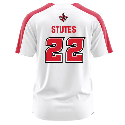 Louisiana - NCAA Softball : Kennedy Stutes - White Jersey-1