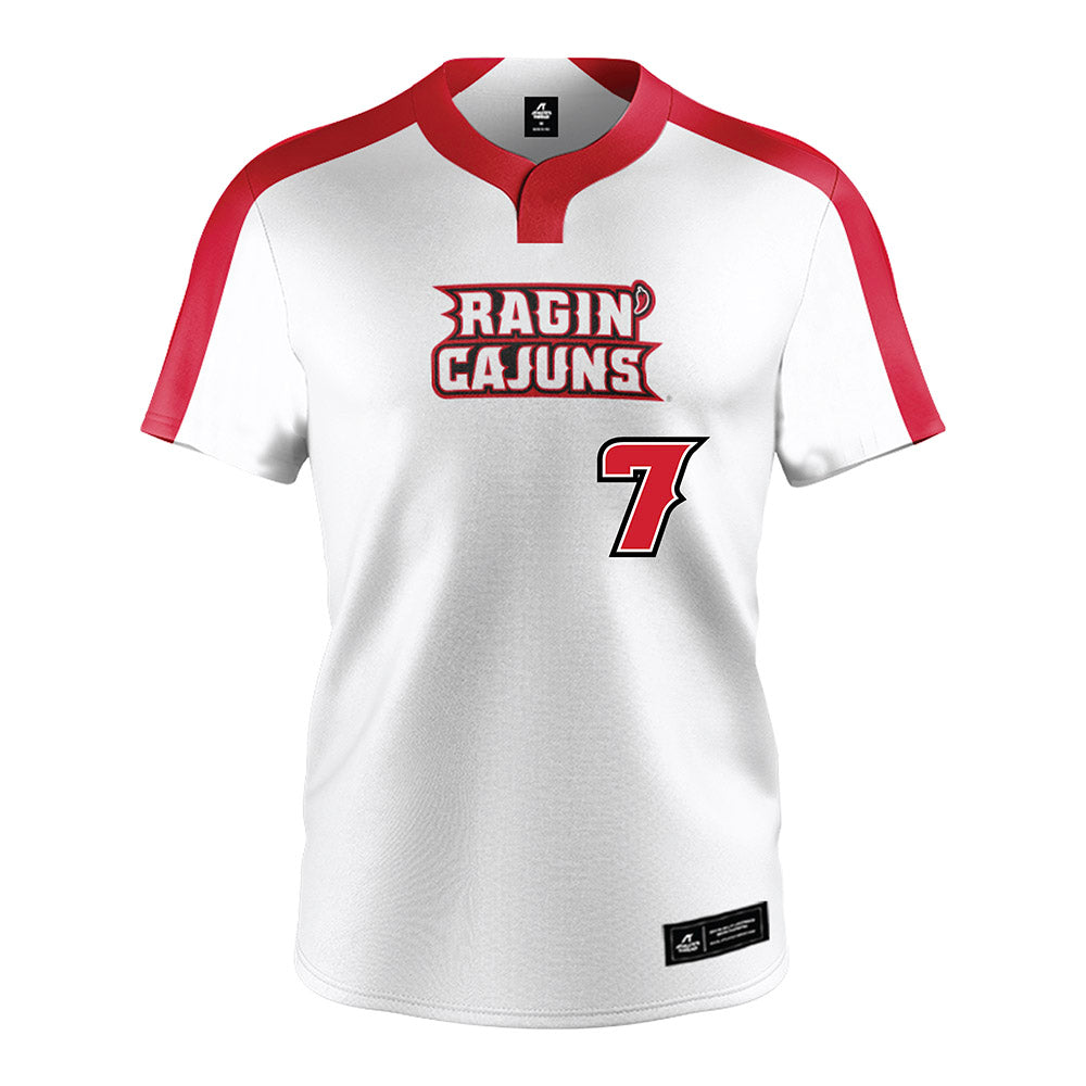 Louisiana - NCAA Softball : Dayzja Williams - White Jersey-0
