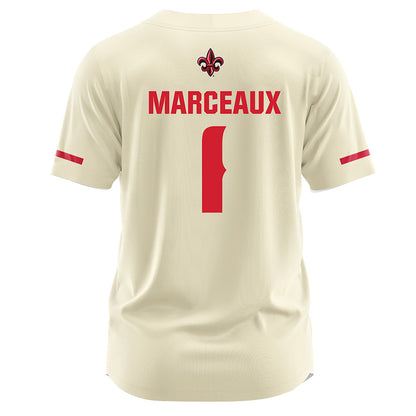 Louisiana - NCAA Softball : Kennedy Marceaux - Cream Jersey-1