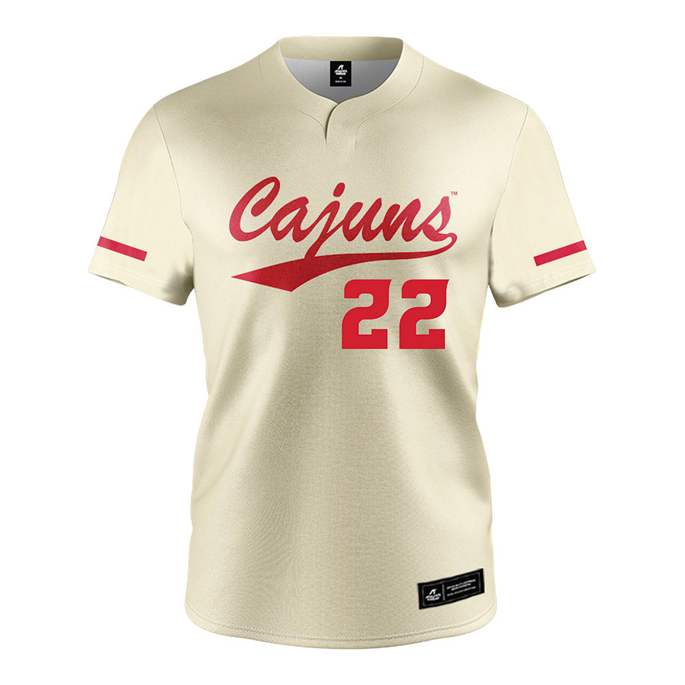 Louisiana - NCAA Softball : Kennedy Stutes - Cream Jersey-0