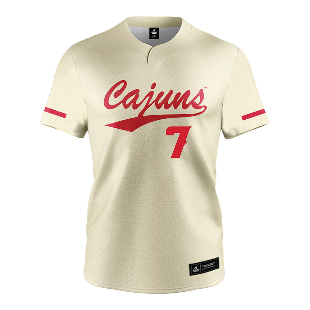 Louisiana - NCAA Softball : Dayzja Williams - Cream Jersey-0