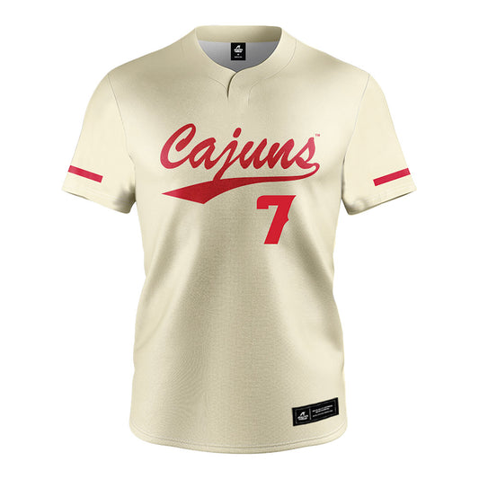 Louisiana - NCAA Softball : Dayzja Williams - Cream Jersey-0