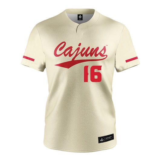 Louisiana - NCAA Softball : Lexie Delbrey - Cream Jersey-0