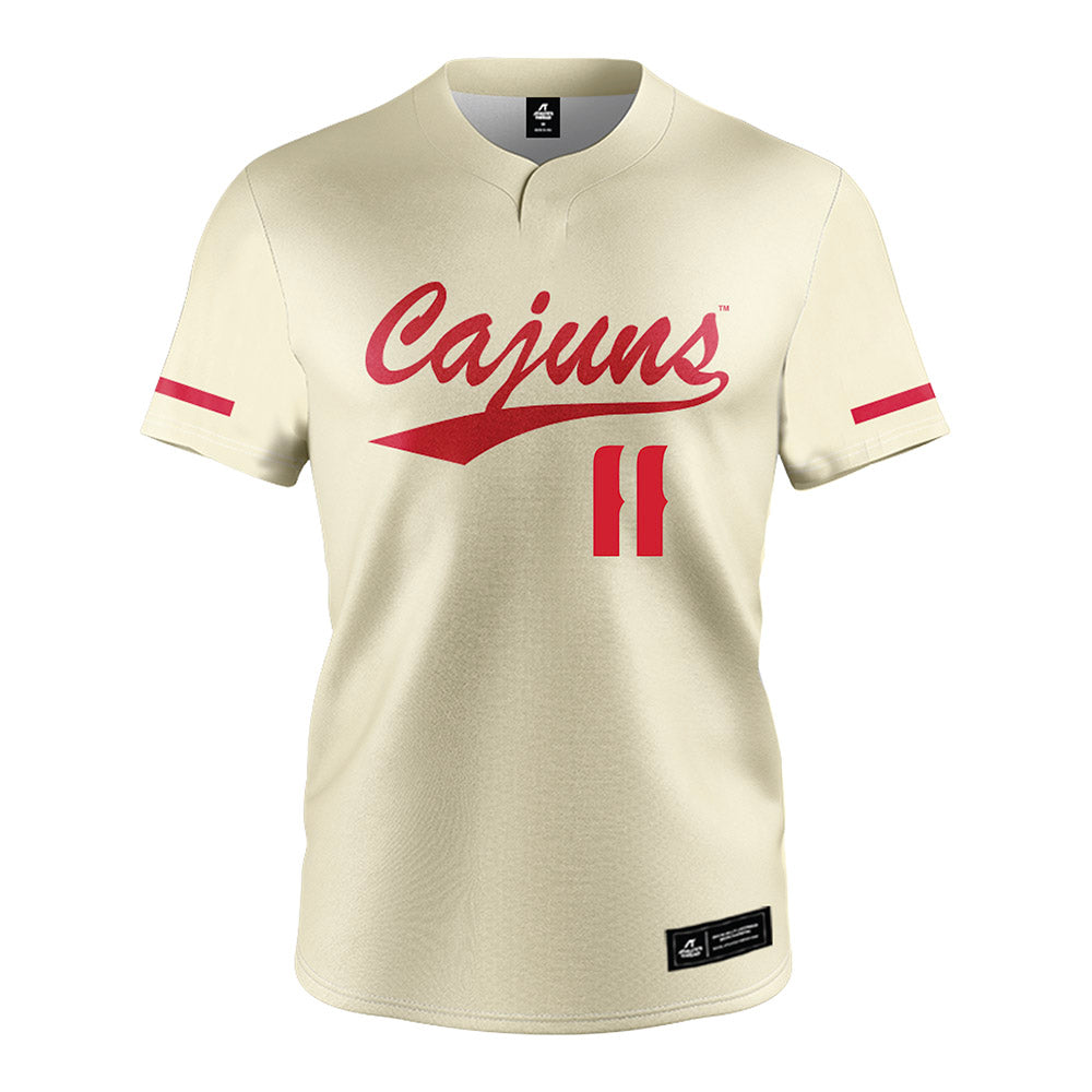 Louisiana - NCAA Softball : Mia Norwood - Cream Jersey-0