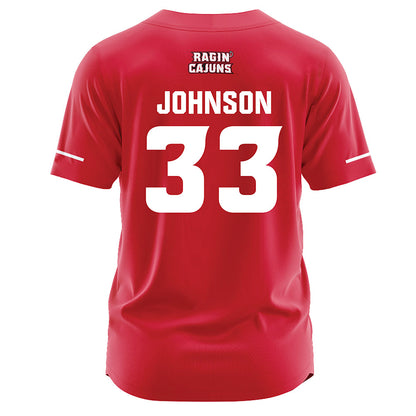 Louisiana - NCAA Softball : Natalie Johnson - Red Jersey-1