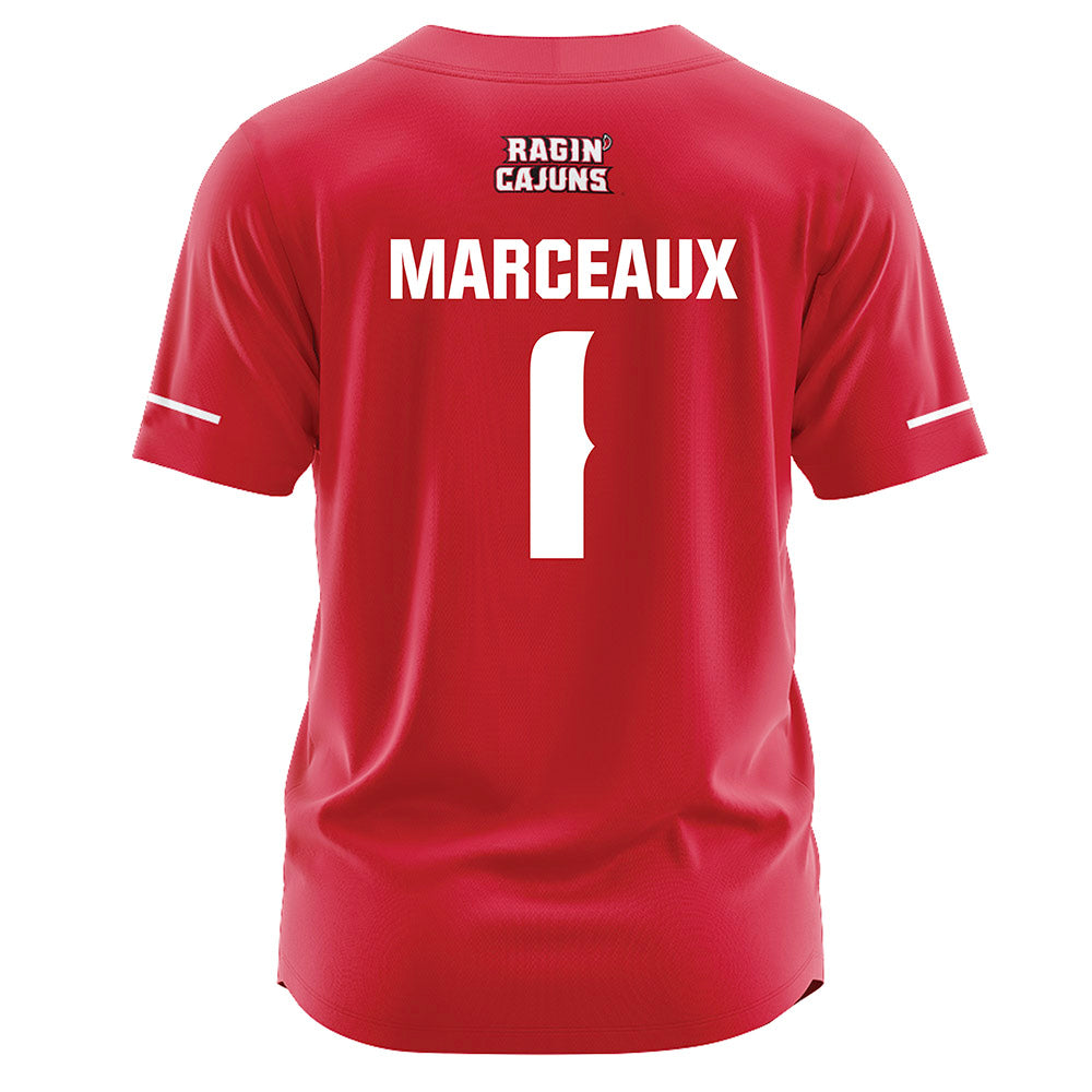 Louisiana - NCAA Softball : Kennedy Marceaux - Red Jersey-1