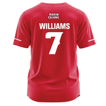 Louisiana - NCAA Softball : Dayzja Williams - Red Jersey-1