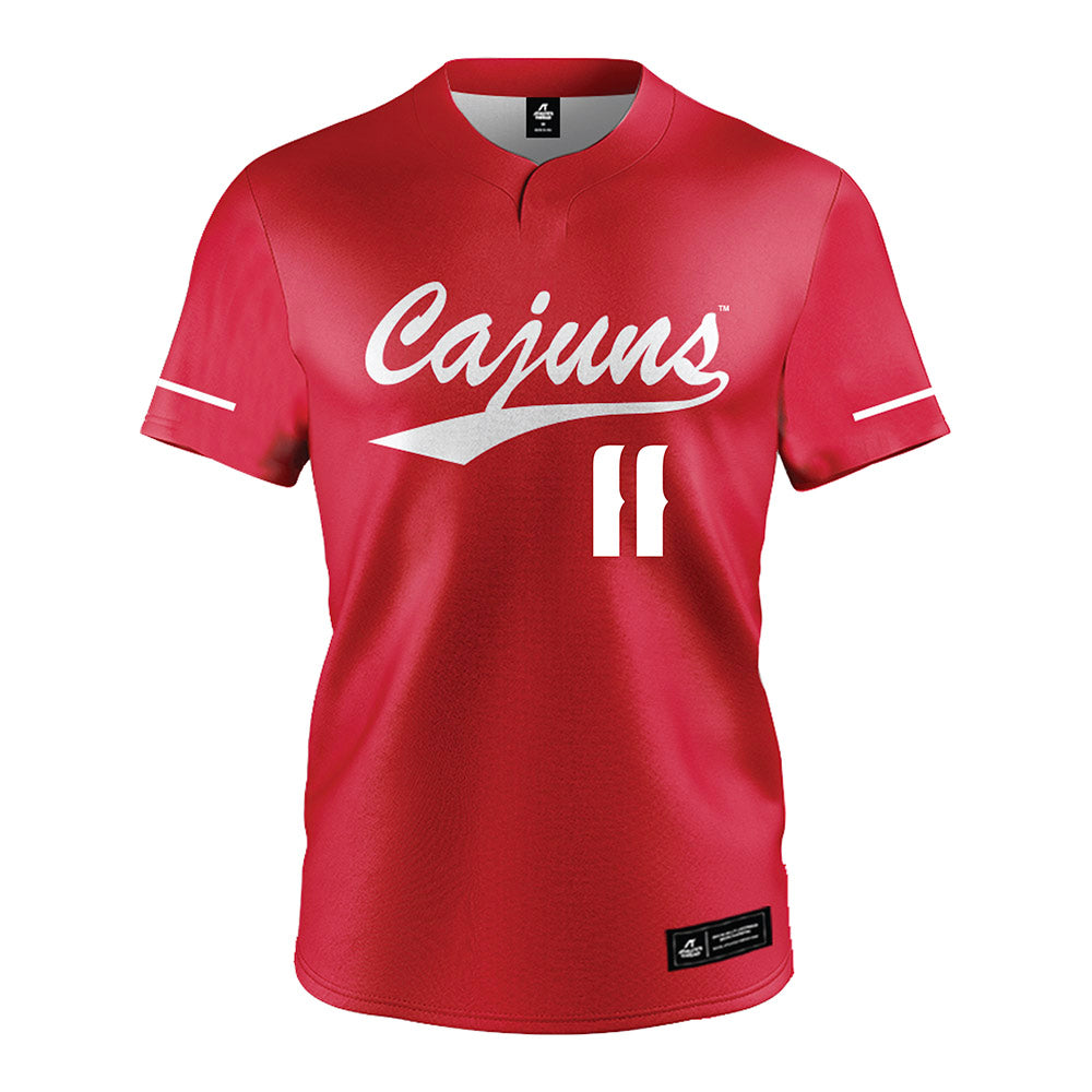 Louisiana - NCAA Softball : Mia Norwood - Red Jersey-0