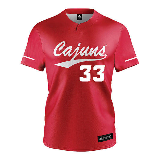 Louisiana - NCAA Softball : Natalie Johnson - Red Jersey-0