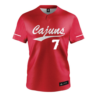 Louisiana - NCAA Softball : Dayzja Williams - Red Jersey-0