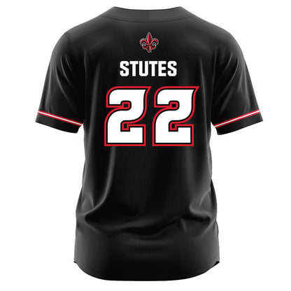 Louisiana - NCAA Softball : Kennedy Stutes - Black Jersey-1