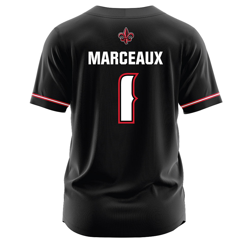 Louisiana - NCAA Softball : Kennedy Marceaux - Black Jersey-1
