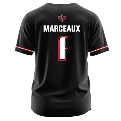 Louisiana - NCAA Softball : Kennedy Marceaux - Black Jersey-1