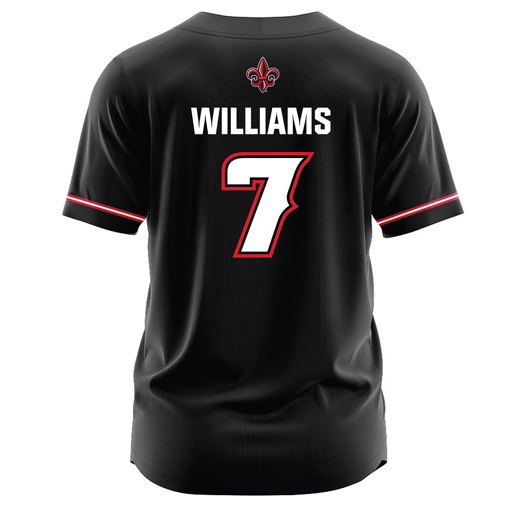 Louisiana - NCAA Softball : Dayzja Williams - Black Jersey-1