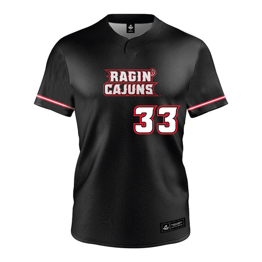 Louisiana - NCAA Softball : Natalie Johnson - Black Jersey-0