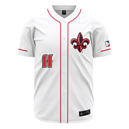 Louisiana - NCAA Baseball : Ty Roman - White Jersey-0