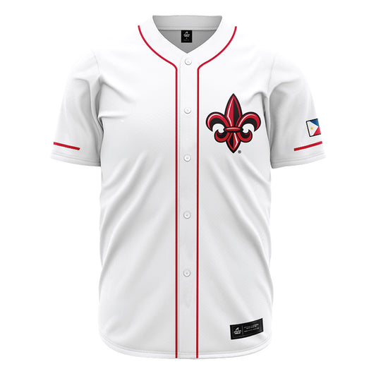 Louisiana - NCAA Baseball : Scott Herrmann - White Jersey-0