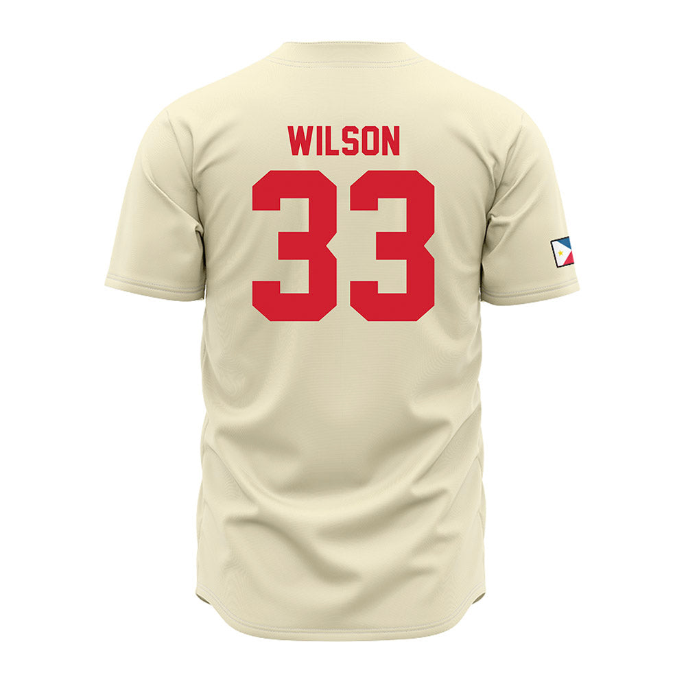 Louisiana - NCAA Baseball : Bryce Wilson - Cream Jersey-1