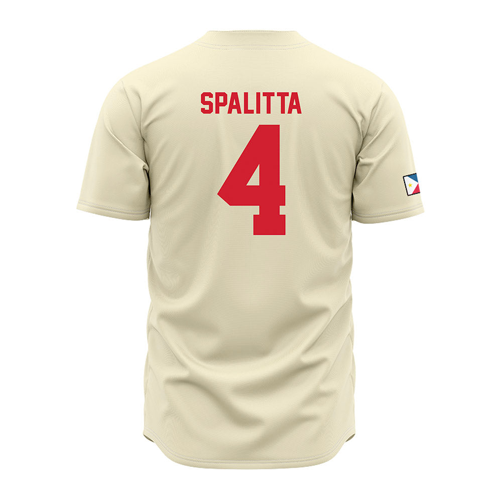 Louisiana - NCAA Baseball : Steven Spalitta - Cream Jersey-1