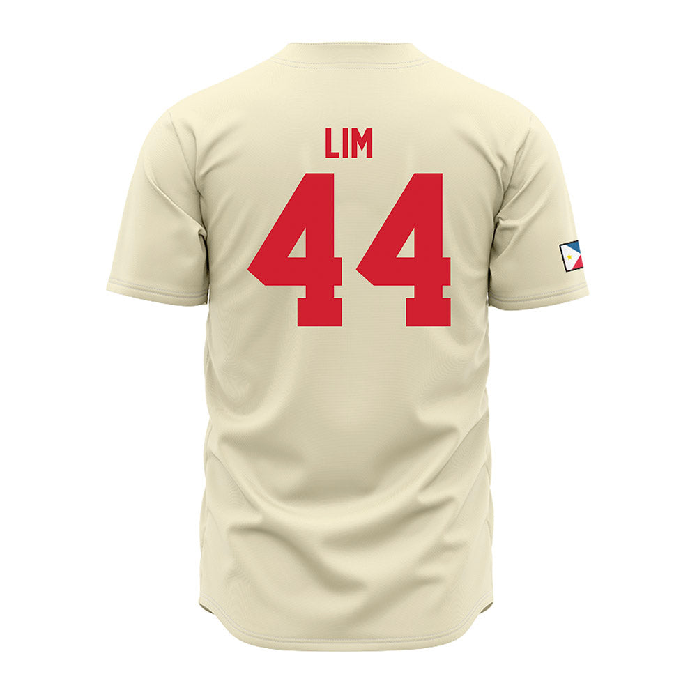 Louisiana - NCAA Baseball : Josh Lim - Cream Jersey-1