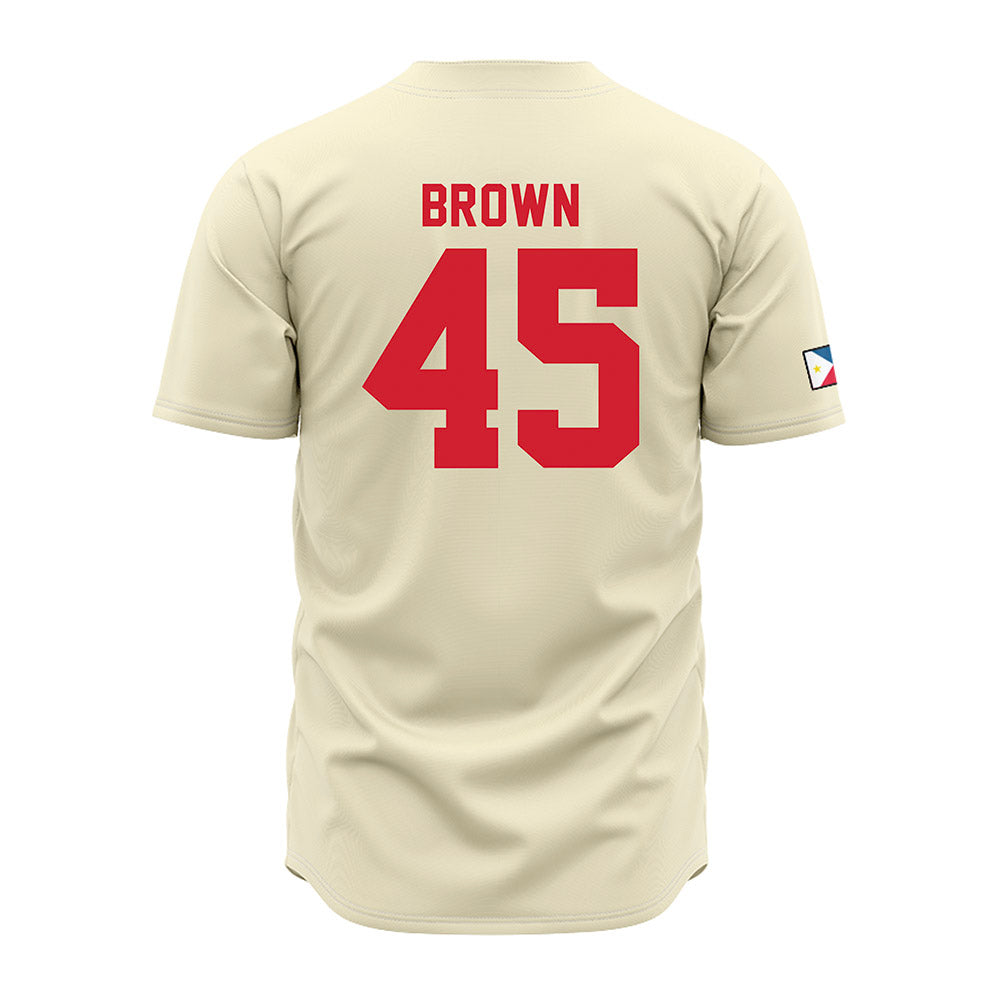 Louisiana - NCAA Baseball : Colt Brown - Cream Jersey-1