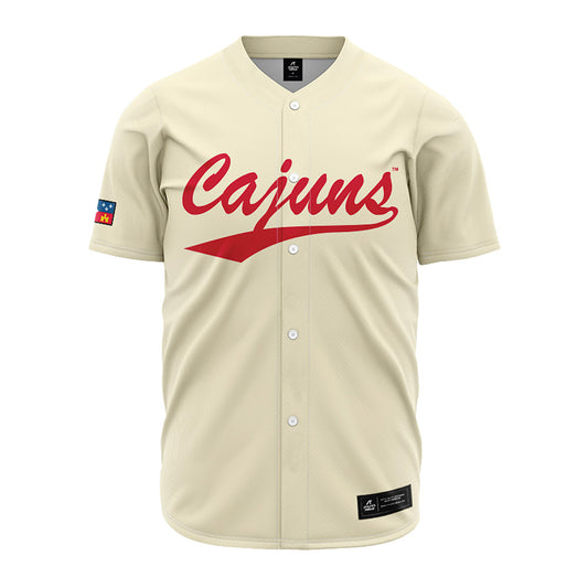 Louisiana - NCAA Baseball : Scott Herrmann - Cream Jersey-0