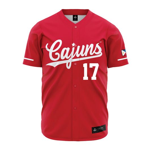 Louisiana - NCAA Baseball : Sawyer Pruitt - Red Jersey-0