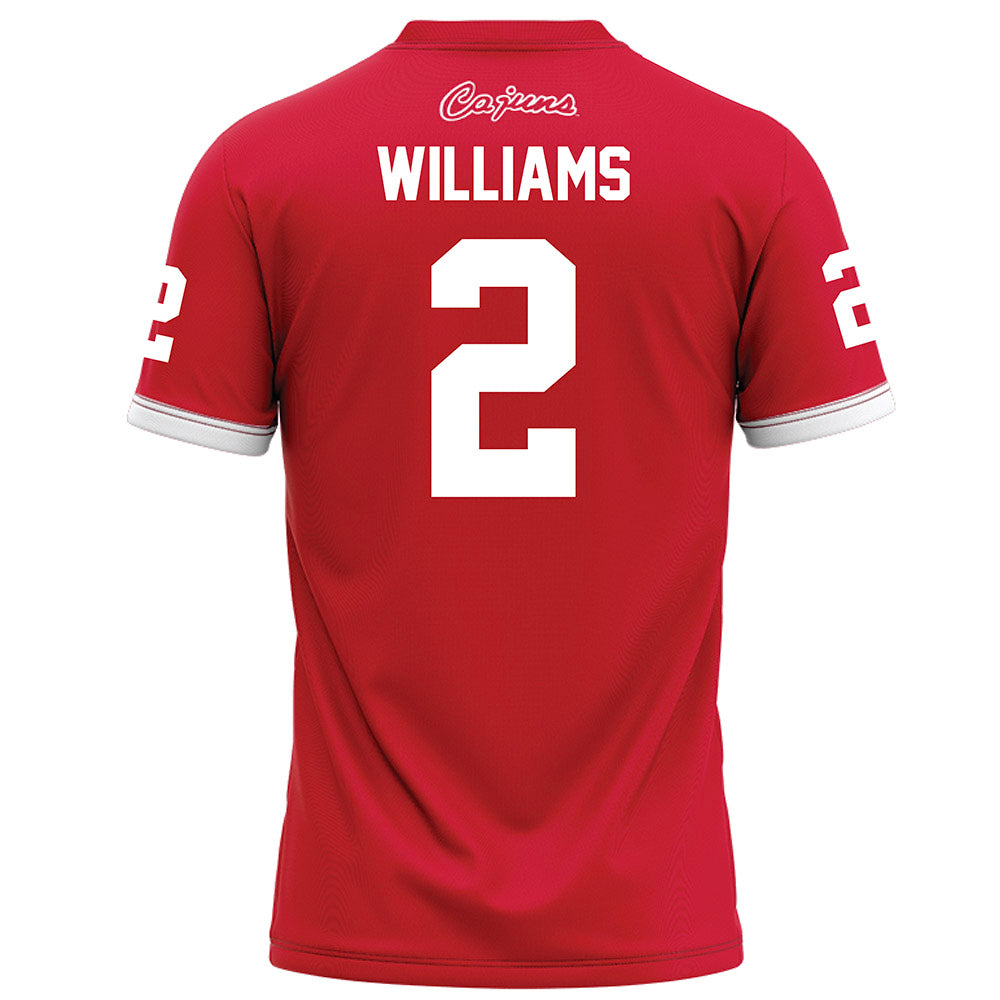 Louisiana - NCAA Football : Ashley Williams - Red Football Jersey-1