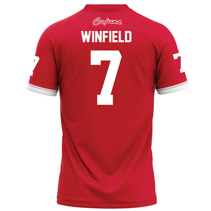 Louisiana - NCAA Football : Lunch Winfield - Red Football Jersey-1